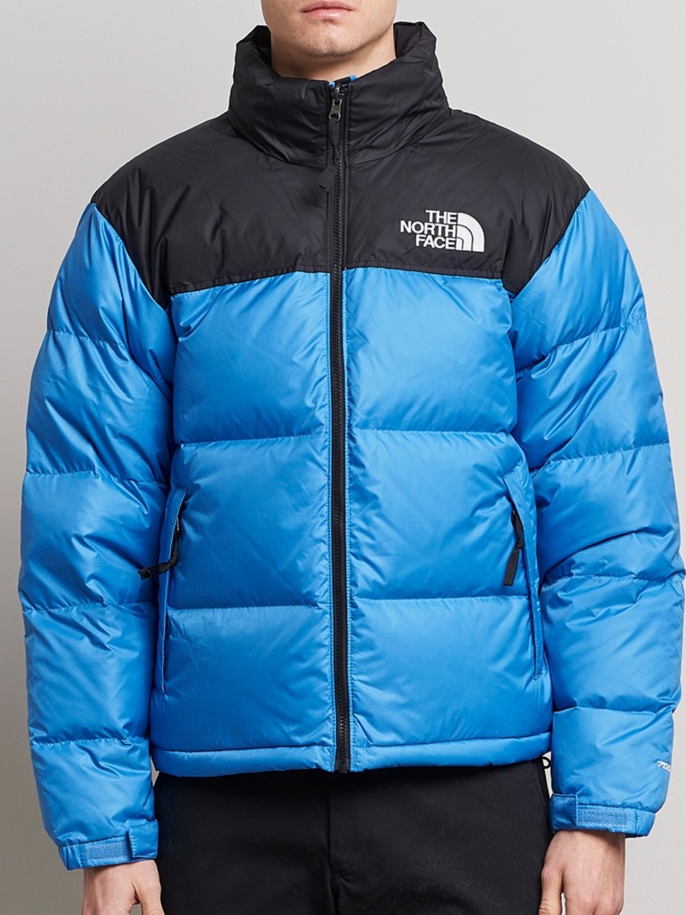 The North Face 1996 Retro Nuptse Puffer Down Jacket Blue 700 Fill Mens XL FLAW